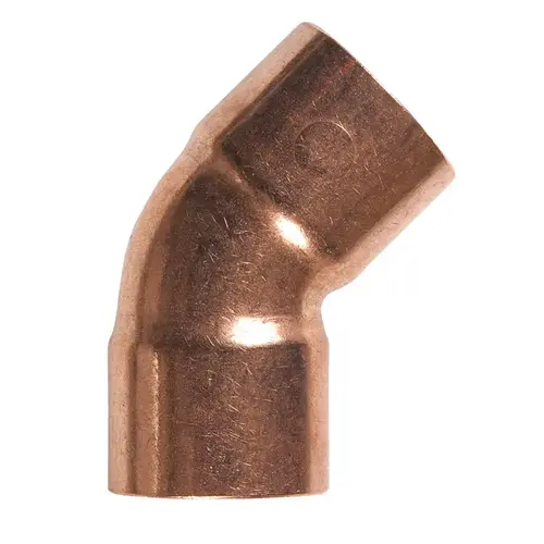 45 Degree Elbow 1/2" Sweat X 1/2" D Sweat Copper
