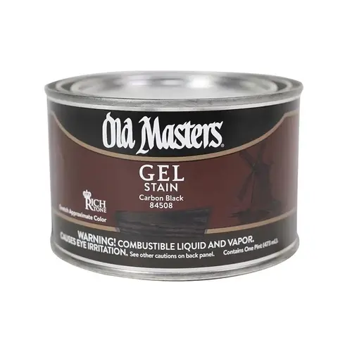 Gel Stain Semi-Transparent Carbon Black Oil-Based Alkyd 1 pt Carbon Black