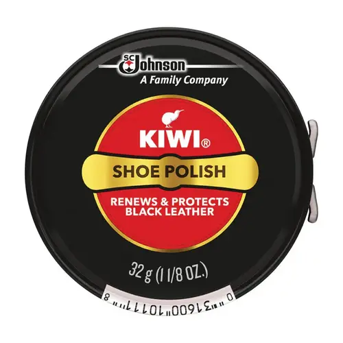 Shoes Polish, Black, Paste, 1.125 oz Can