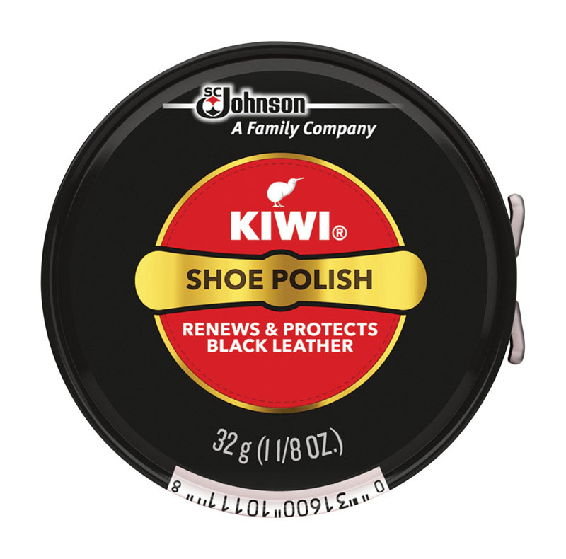KIWI 10111 Shoes Polish, Black, Paste, 1.125 oz Can