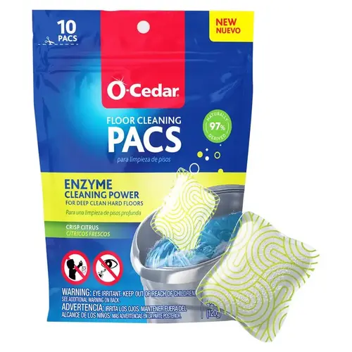 Floor Cleaner Pacs, Citrus Scent - pack of 10 Floor Cleaner Pacs, Citrus Scent - pack of 10