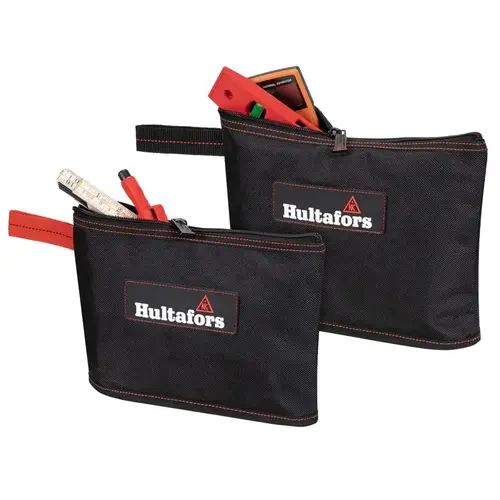 Multi-Purpose Zipper Pouches Hultafors Work Gear Polyester Black Black