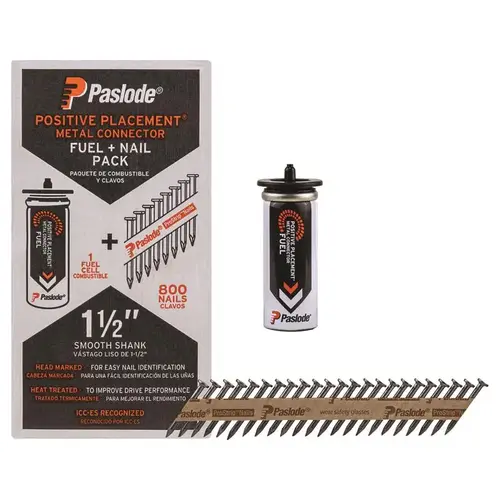 Fuel and Nail Kit ProStrip 1-1/2" Plastic Strip Brite 30 deg Brite