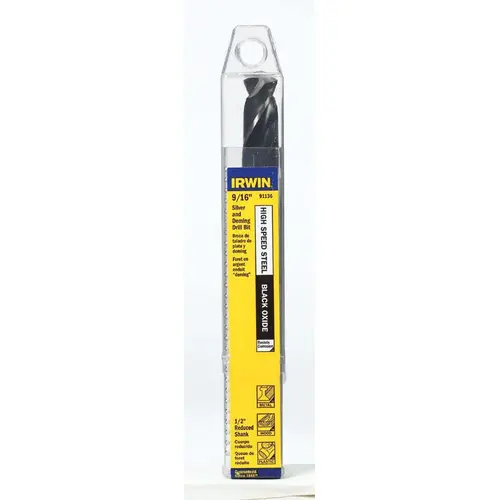 Silver & Deming Drill Bit, High Speed Steel, 9/16-In. Black Oxide Silver & Deming Drill Bit, High Speed Steel, 9/16-In. Black Oxide