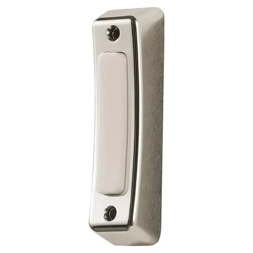 Pushbutton Doorbell Heath Zenith Satin Nickel Silver Metal Wired Satin Nickel