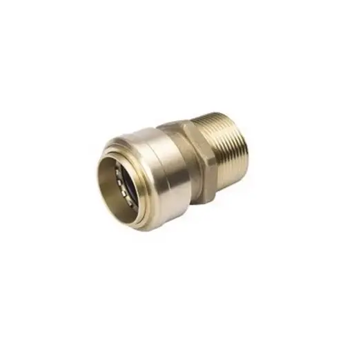 ProLine Series 630-103 Adapter, 1/2 in, Push-Fit x Male, Brass, 200 psi Pressure ProLine Series 630-103 Adapter, 1/2 in, Push-Fit x Male, Brass, 200 psi Pressure