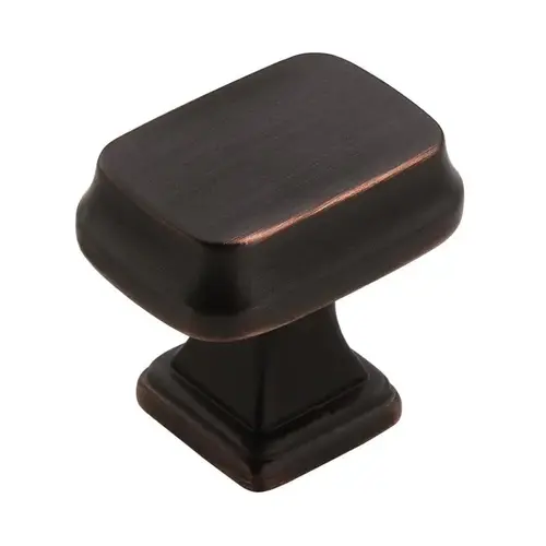1-1/4" (32 mm) Revitalize Rectangular Cabinet Knob Oil Rubbed Bronze Finish 1-1/4" (32 mm) Revitalize Rectangular Cabinet Knob Oil Rubbed Bronze Finish