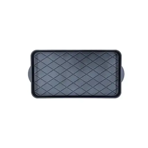 Boot Tray 25" L X 14" W Black Polyethylene Black Boot Tray 25" L X 14" W Black Polyethylene Black