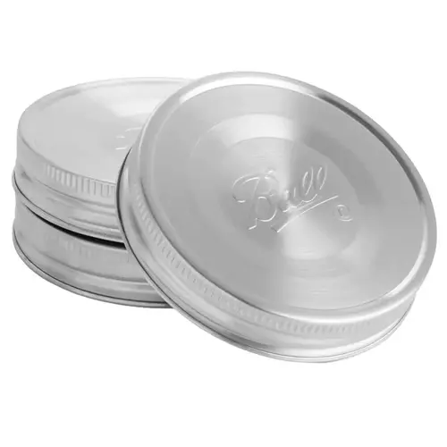 Canning Jar Lids, Stainless Steel, Wide Mouth - pack of 3 Canning Jar Lids, Stainless Steel, Wide Mouth - pack of 3