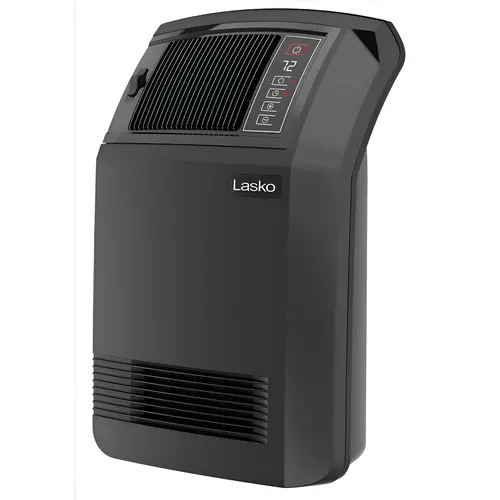 Cyclonic Digital Ceramic Heater with Remote, Thermostat Black