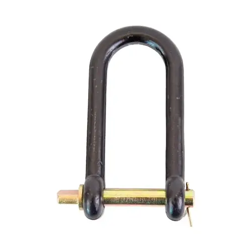 General-Purpose Clevis, 3/4 x 3/4 in, 10000 lb Working Load, 6-3/16 in L Usable, Powder-Coated Black