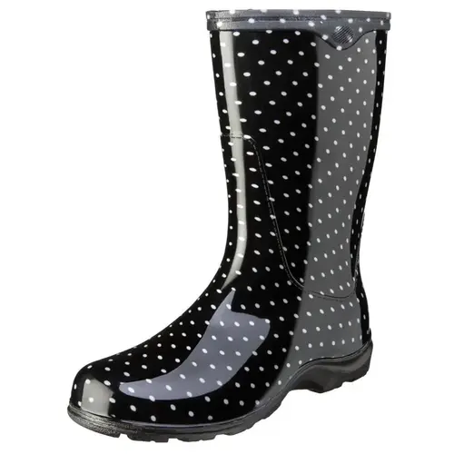 5013BP-06 Rain and Garden Boots, 6 in, Polka Dot, Black/White 5013BP-06 Rain and Garden Boots, 6 in, Polka Dot, Black/White