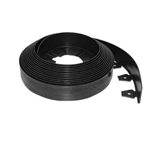 Coiled Edging 20 ft. L X 2.5" H Plastic Black Black