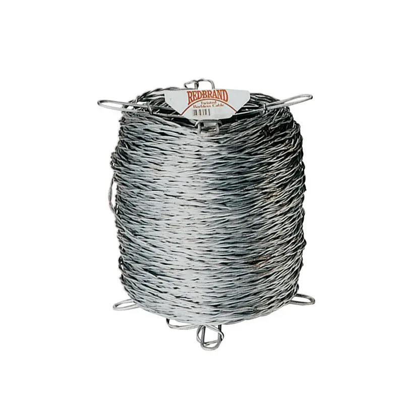 Red Brand Barbless Cable 1320 ft L 12.5 ga Gauge Galvanized Steel Silver 70523