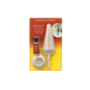 ScenTree 79303-CD ScentKeeper Christmas Tree Ornament/Diffuser with Oil Beige