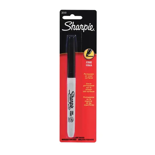 Permanent Marker, Fine Lead/Tip, Black Lead/Tip Permanent Marker, Fine Lead/Tip, Black Lead/Tip