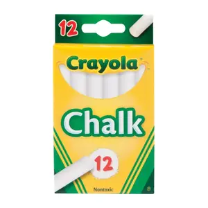 CRAYOLA 51-0320 Chalk Nontoxic White White