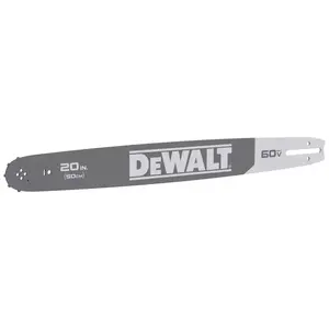 DEWALT DWZCSB20 Replacement Chainsaw Bar, 20 in L Bar, 0.05 in Gauge, 3/8 in TPI/Pitch