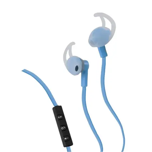 Wireless Earphones, 30-Ft. Range Blue Wireless Earphones, 30-Ft. Range Blue