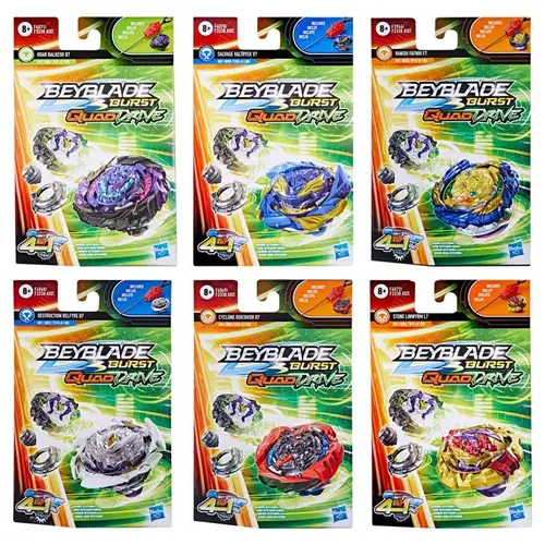 Spinning Top Starter Pack Beyblade Burst QuadDrive Assorted Assorted
