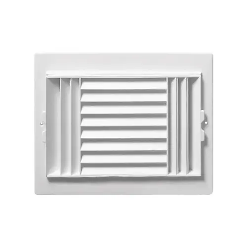 Ceiling Register Jordan 10" H X 8" W 3-Way White Plastic White