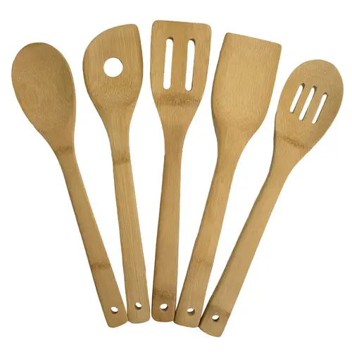 Utensil set Brown Bamboo Brown
