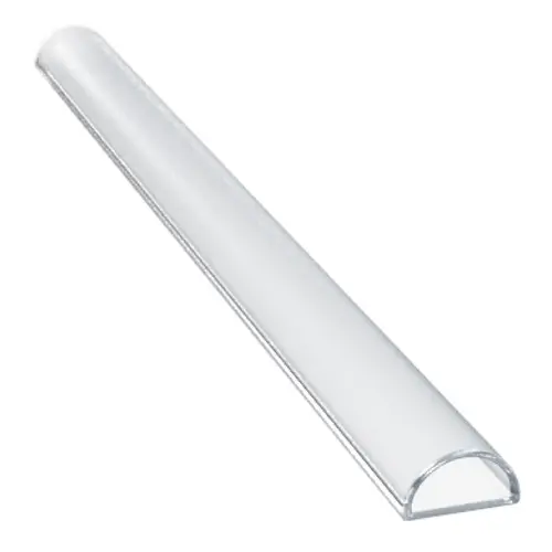 Translucent Silicone Bulb Seal For 3/16" Glass Thickness Without Pre-Applied Tape - 95" Stock Length