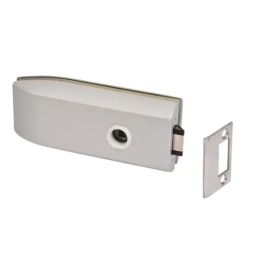 Clear Anodized Glass Mounted Passage Latch Clear Anodized Glass Mounted Passage Latch