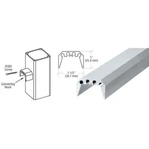 CRL RCB2 200, 300, 350, and 400 Series 1" Rail Connecting Block Mill