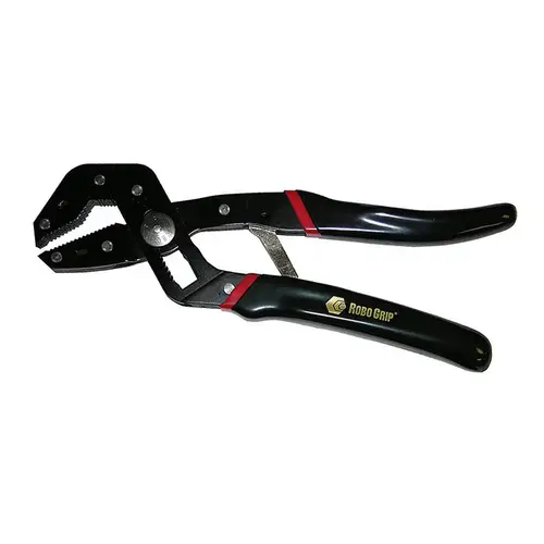 10" Curved Jaw Pliers - Self-Adjusting, Extra Grip Comfort Handle