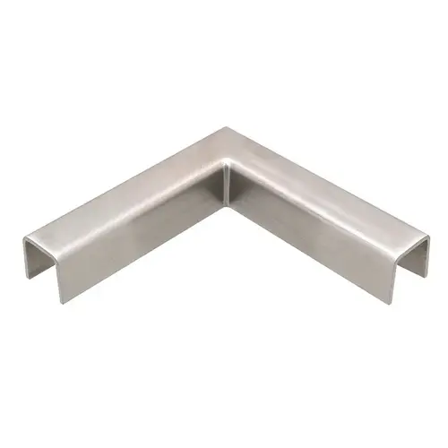 Brushed Stainless 90 Degree Horizontal Corner for 11 Gauge Low Profile Cap Railings Brushed Stainless 90 Degree Horizontal Corner for 11 Gauge Low Profile Cap Railings