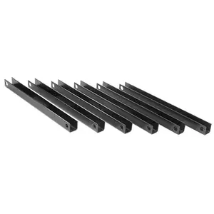 CRL PST1 Zinc Plated 10 Gauge Steel Stanchion 18" Long Matte Black