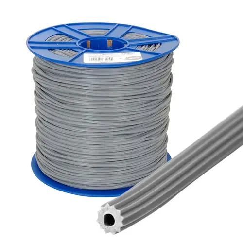 .165" Gray Serrated Screen Retainer Spline Bulk 15 Pound Roll .165" Gray Serrated Screen Retainer Spline Bulk 15 Pound Roll