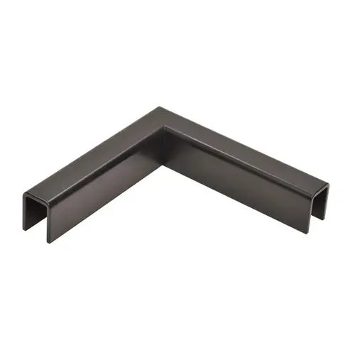 Matte Black 90 Degree Horizontal Corner for 11 Gauge Low Profile Cap Railings Matte Black 90 Degree Horizontal Corner for 11 Gauge Low Profile Cap Railings