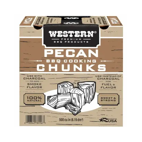 Grill Cooking Chunks, Pecan, 500 Cu. In. Grill Cooking Chunks, Pecan, 500 Cu. In.
