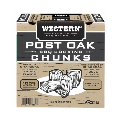 Grill Cooking Chunks, Post Oak, 500 Cu. In. Grill Cooking Chunks, Post Oak, 500 Cu. In.