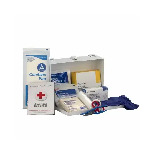 160-Pc. Metal OSHA First Aid Kit, 25 Person