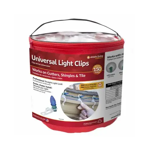 Universal Light Clip Bucket, 150-Ct. White