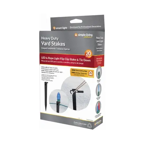 20 Ct. Heavy Duty Lawn Light Stakes 20 Ct. Heavy Duty Lawn Light Stakes