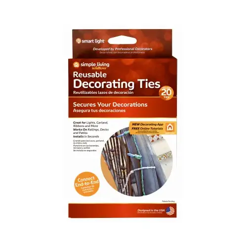 20CT Reusable Decor Tie