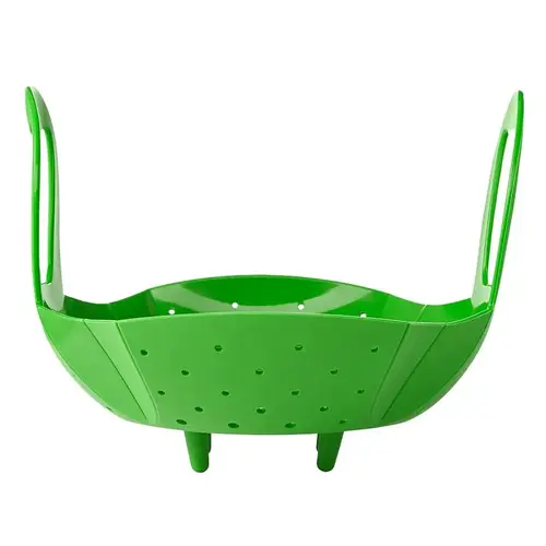 Steamer Basket Good Grips Green Silicone Matte Steamer Basket Good Grips Green Silicone Matte