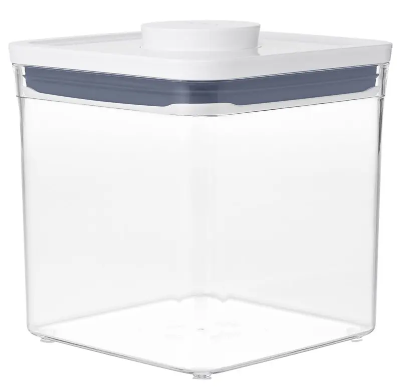 OXO POP Food Container 2.8 qt Capacity Plastic Clear 6-1/2 in L 6-1/2 in W 6.3 in H 11233600 OXO POP Food Container 2.8 qt Capacity Plastic Clear 6-1/2 in L 6-1/2 in W 6.3 in H 11233600
