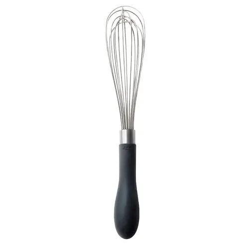 Whisk Good Grips 1" W X 9" L Silver/Black Stainless Steel Polished Whisk Good Grips 1" W X 9" L Silver/Black Stainless Steel Polished