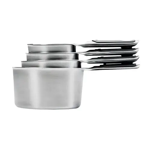 Measuring Cup Good Grips 1/4, 1/3, 1/2 , 1 cups Stainless Steel Silver Silver Measuring Cup Good Grips 1/4, 1/3, 1/2 , 1 cups Stainless Steel Silver Silver