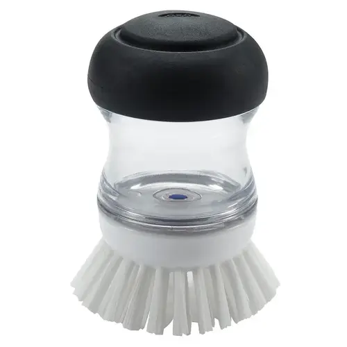 Soap Dispenser Dish Brush Good Grips 2.5" W Medium Bristle Plastic/Rubber Handle Black/White Soap Dispenser Dish Brush Good Grips 2.5" W Medium Bristle Plastic/Rubber Handle Black/White