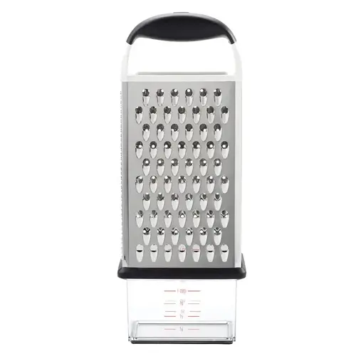 Grater Good Grips 5" W X 12" L Silver Stainless Steel Polished Grater Good Grips 5" W X 12" L Silver Stainless Steel Polished