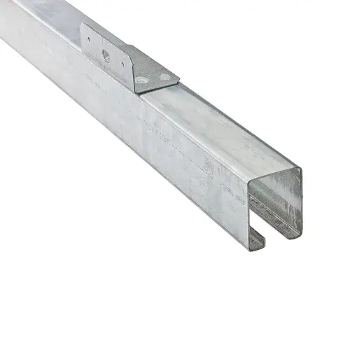 5110 12' Face Mount Box Rail Galvanized Finish 5110 12' Face Mount Box Rail Galvanized Finish