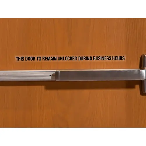 Clear With Print Door Decal