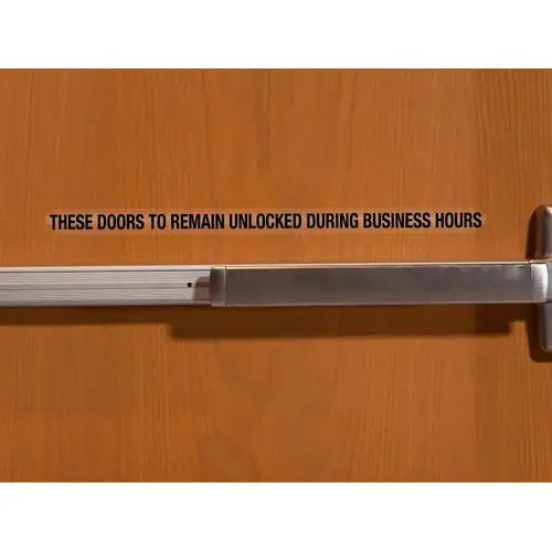 Clear With Print Door Decal