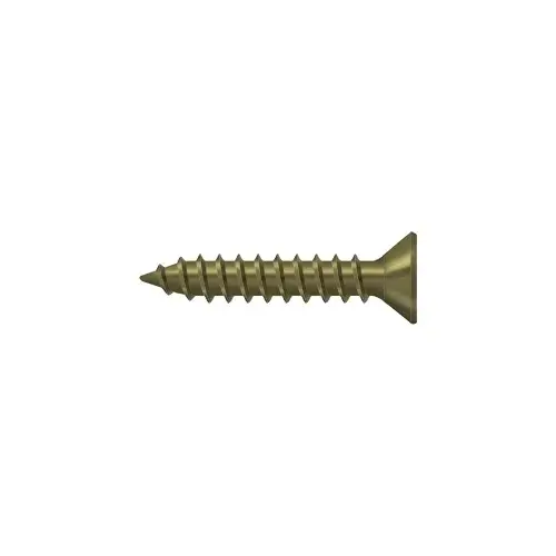 Bag Of 600 Wood Screws, Steel Material, No.9 X 1" Size, Flat Head Style, Phillips Drive, Antique Brass Finish, Residential Use Bag Of 600 Wood Screws, Steel Material, No.9 X 1" Size, Flat Head Style, Phillips Drive, Antique Brass Finish, Residential Use